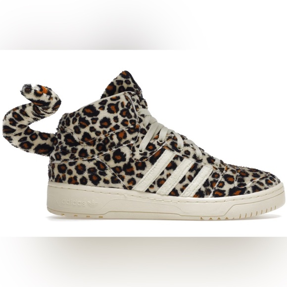 NWT Adidas Jeremy Scott Leopard Tails Sneakers - Picture 1 of 8